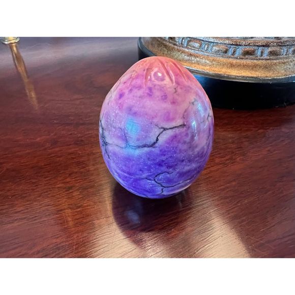 Vintage Stone Carved Owl Figurine Paperweight Hand Carved - Picture 4 of 4